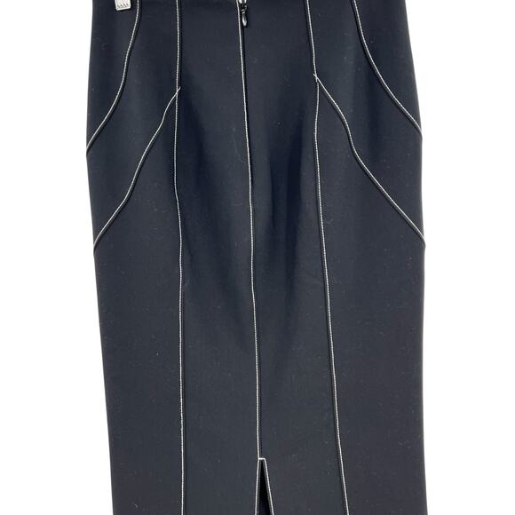 Cinq a Sept Ali Skirt Midi Length Seamed Black White Size‎ 2 - Picture 8 of 14